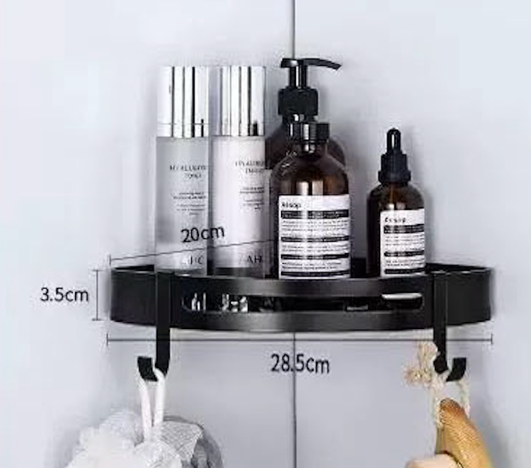Double étagère d'angle - Salle de bain