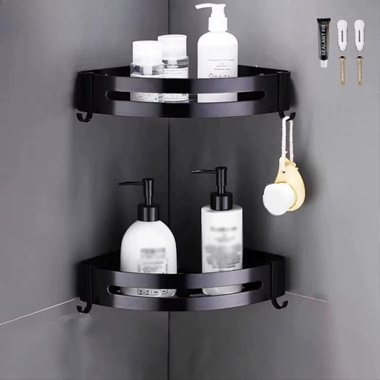 Double étagère d'angle - Salle de bain